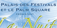 illustration  : Palais des Festivals, Palm Square et Chopard, Cannes - Soirée de prestige durant le Cannes Shopping Festival, affiches 4 x 3 et abri-bus, cartons d'invitation et éléments graphiques pour mise en scène et projection 